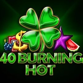 40 Burning Hot online game logo by Amusnet Interactive on spinrisecasino.eu