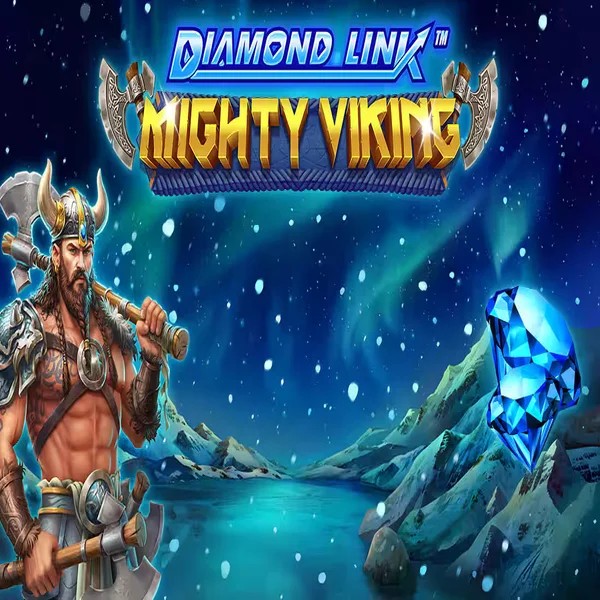 Diamond Link Mighty Viking logo by Greentube at Spinrise Casino