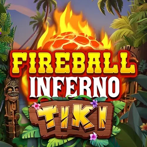 Fireball Inferno Tiki by NetEnt, showcased at spinrisecasino.eu – game logo
