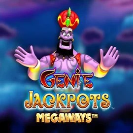 Logo of Genie Jackpots Megaways from Blueprint Gaming at Spinrise Casino