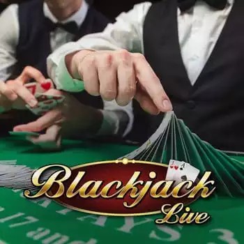 Live Blackjack slot logo by Evolution at Spinrise Casino